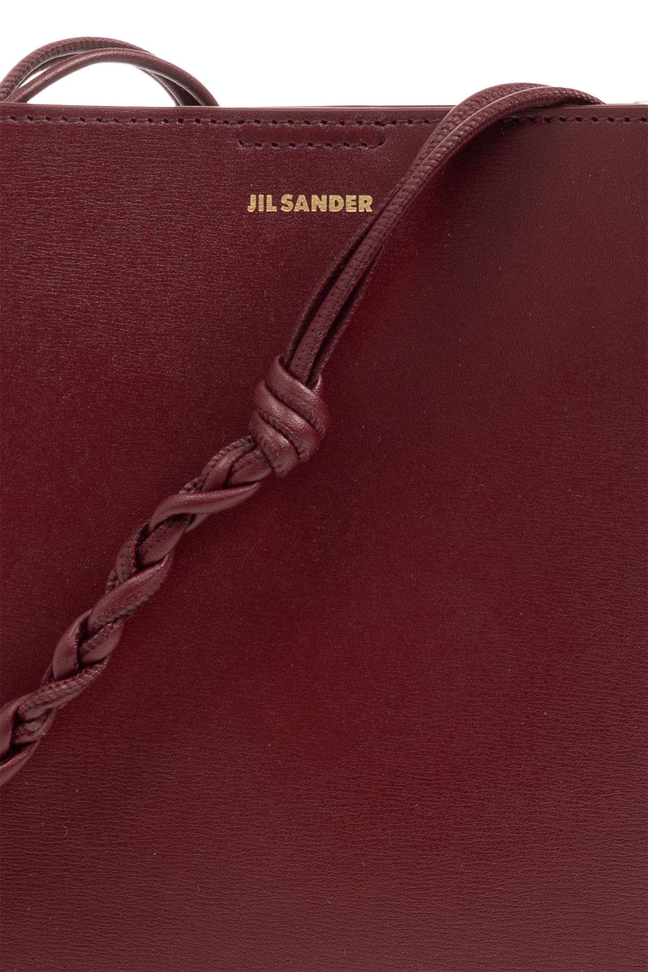 Jil Sander fringe-detail knitted top - Burgundy 'Tangle